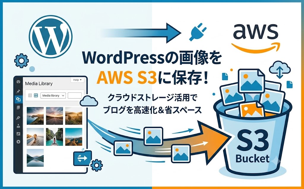 WordPressの画像をAWS S3に保存するようにしてみた