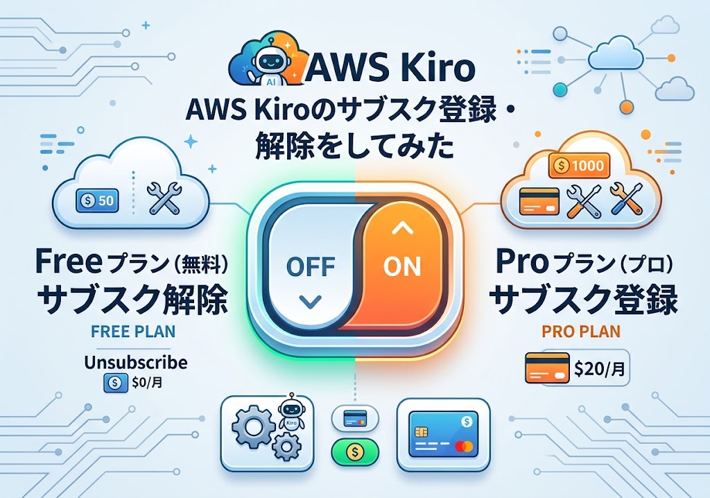 AWS Kiroのサブスク登録/解除をしてみた